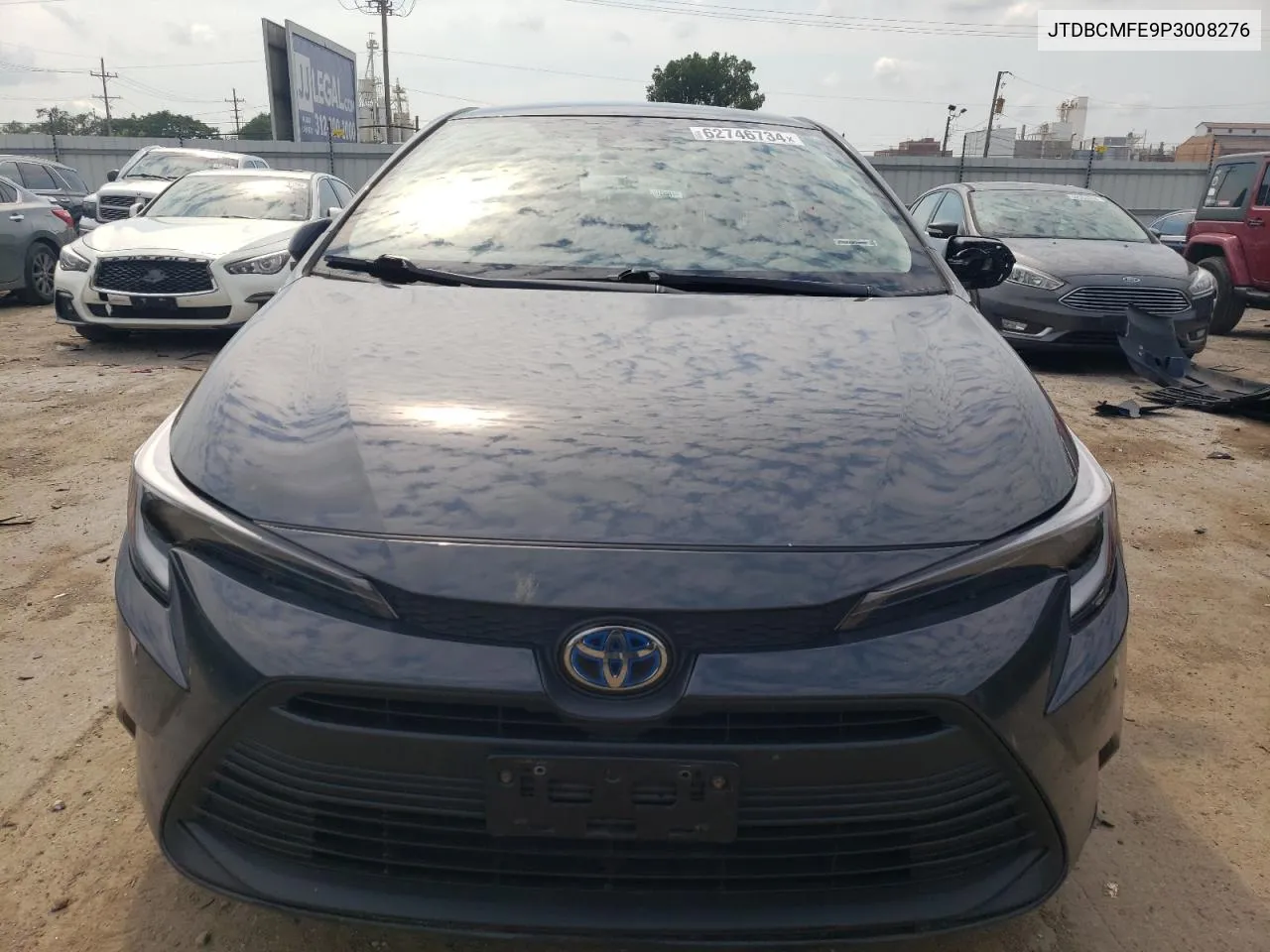 2023 Toyota Corolla Le VIN: JTDBCMFE9P3008276 Lot: 62746734