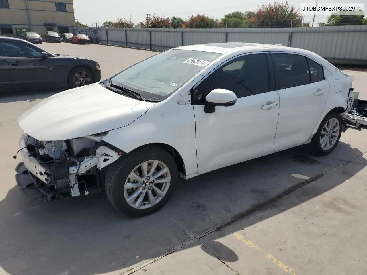 2023 Toyota Corolla Le VIN: JTDBCMFEXP3002910 Lot: 65999174