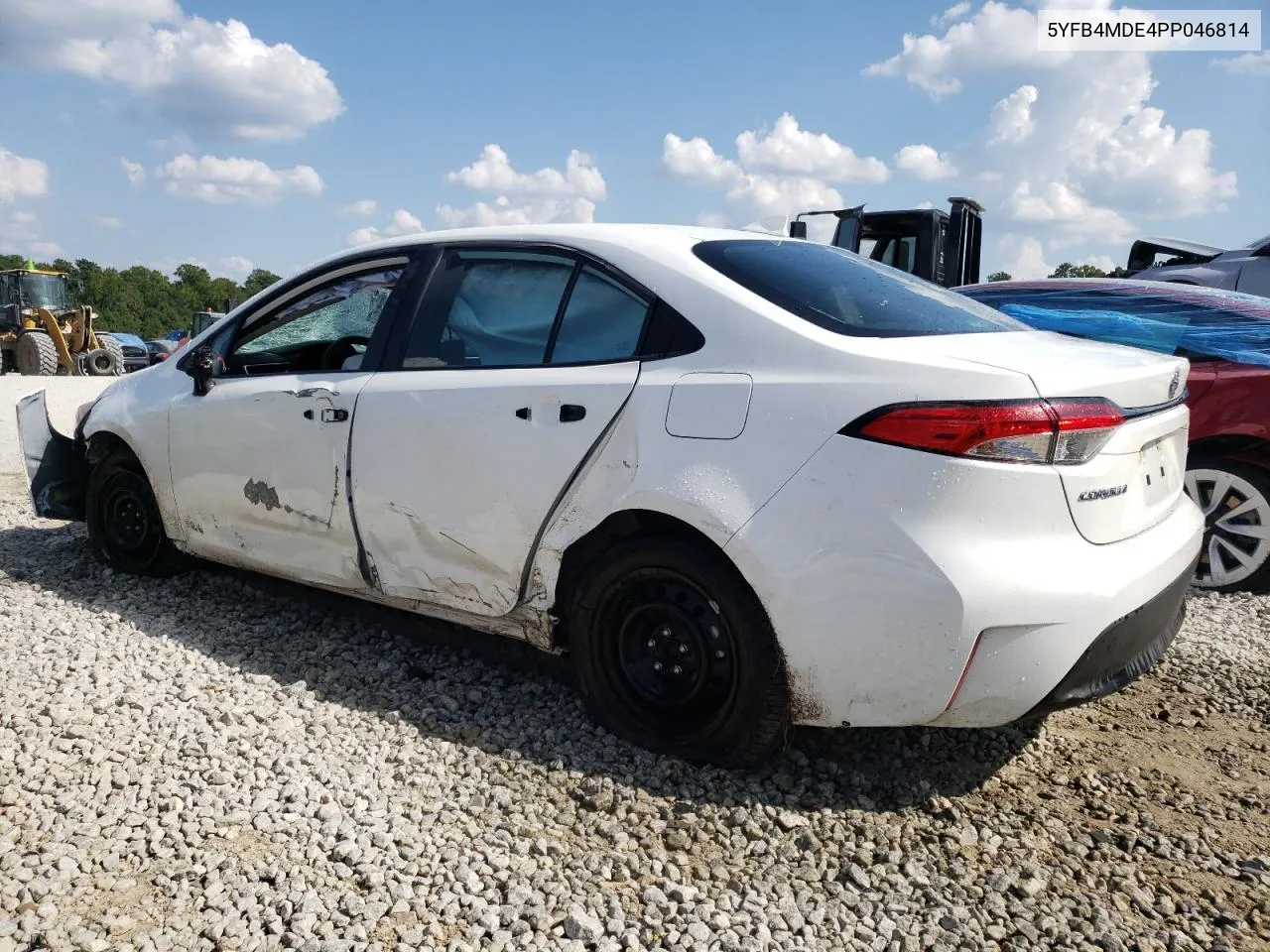 2023 Toyota Corolla Le VIN: 5YFB4MDE4PP046814 Lot: 69530794