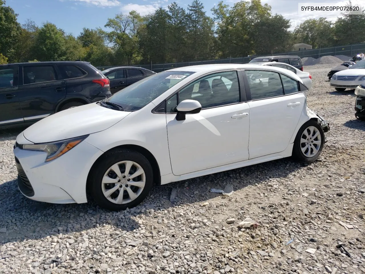 2023 Toyota Corolla Le VIN: 5YFB4MDE0PP072620 Lot: 70082044