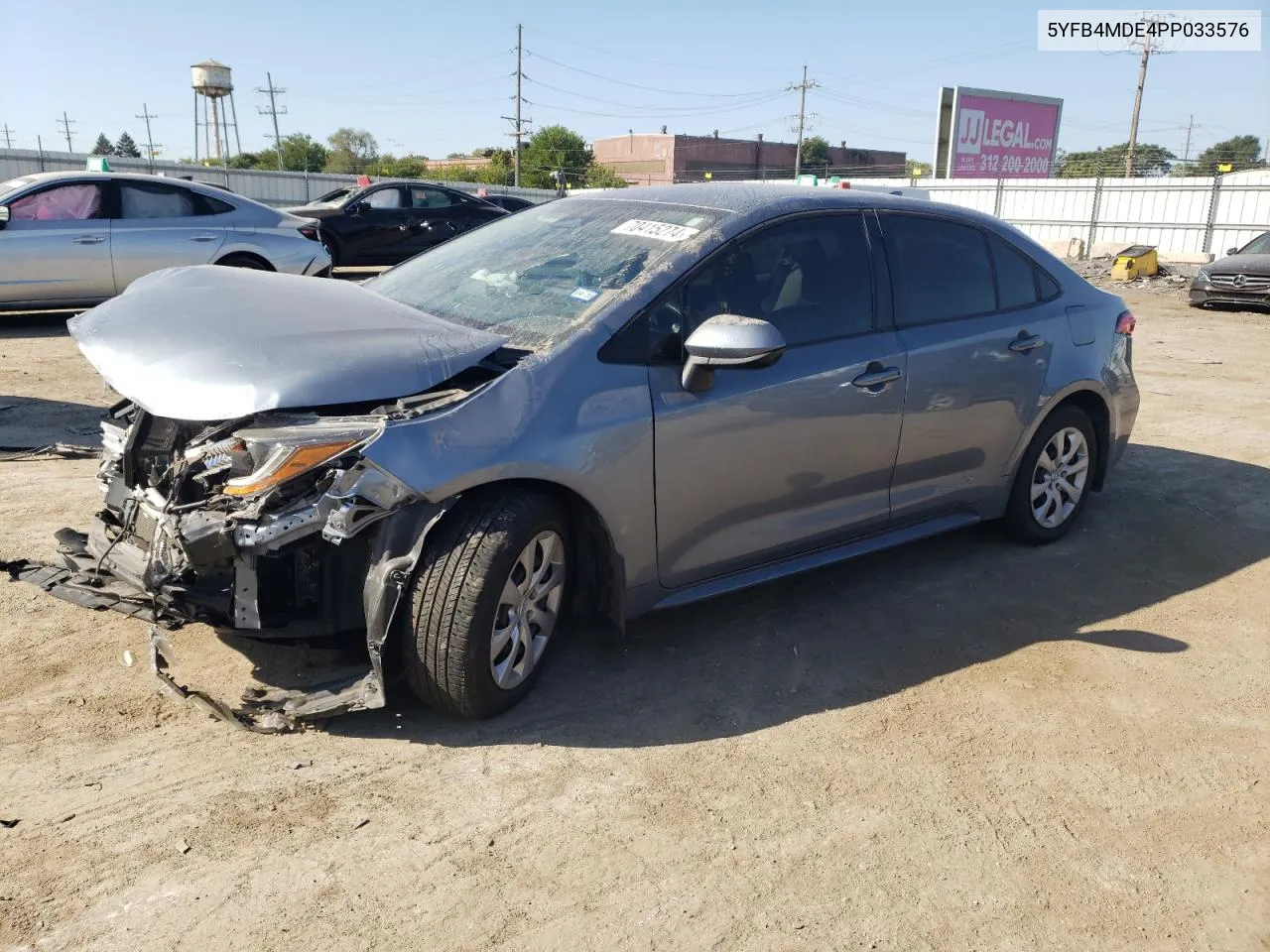 2023 Toyota Corolla Le VIN: 5YFB4MDE4PP033576 Lot: 70415274