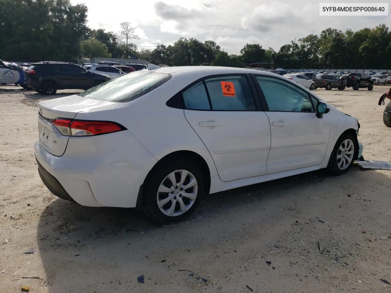 2023 Toyota Corolla Le VIN: 5YFB4MDE5PP008640 Lot: 70429754