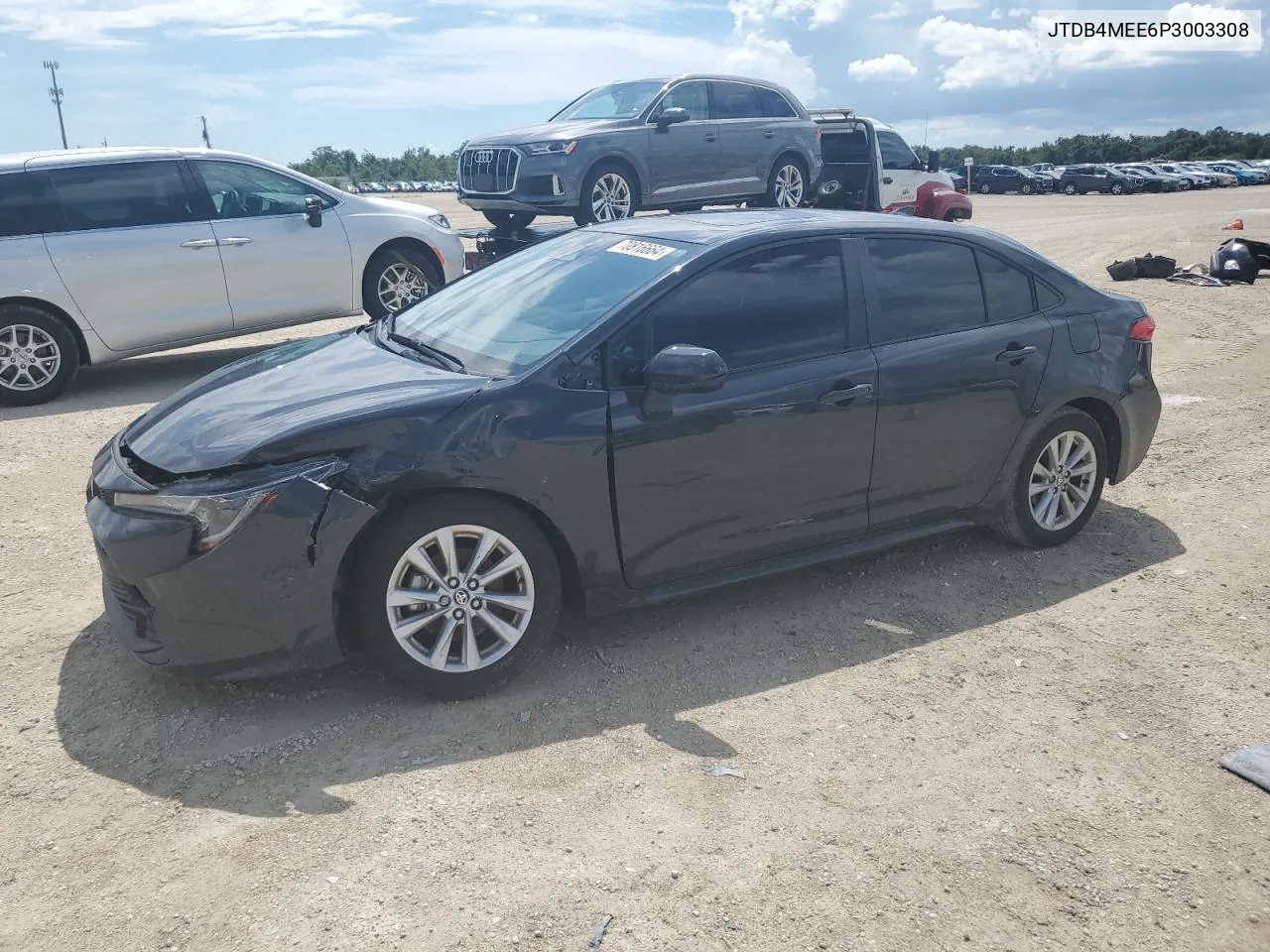 2023 Toyota Corolla Le VIN: JTDB4MEE6P3003308 Lot: 70816664