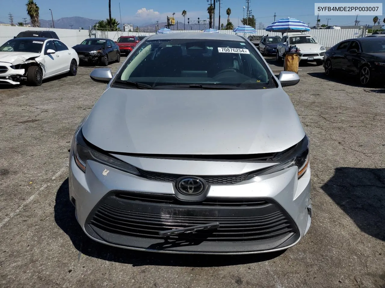 2023 Toyota Corolla Le VIN: 5YFB4MDE2PP003007 Lot: 70876254