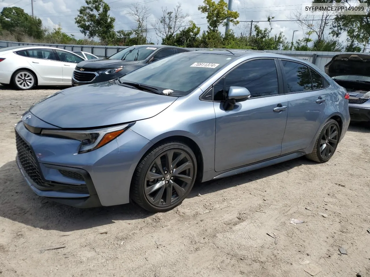 2023 Toyota Corolla Se VIN: 5YFP4MCE7PP149099 Lot: 70911374