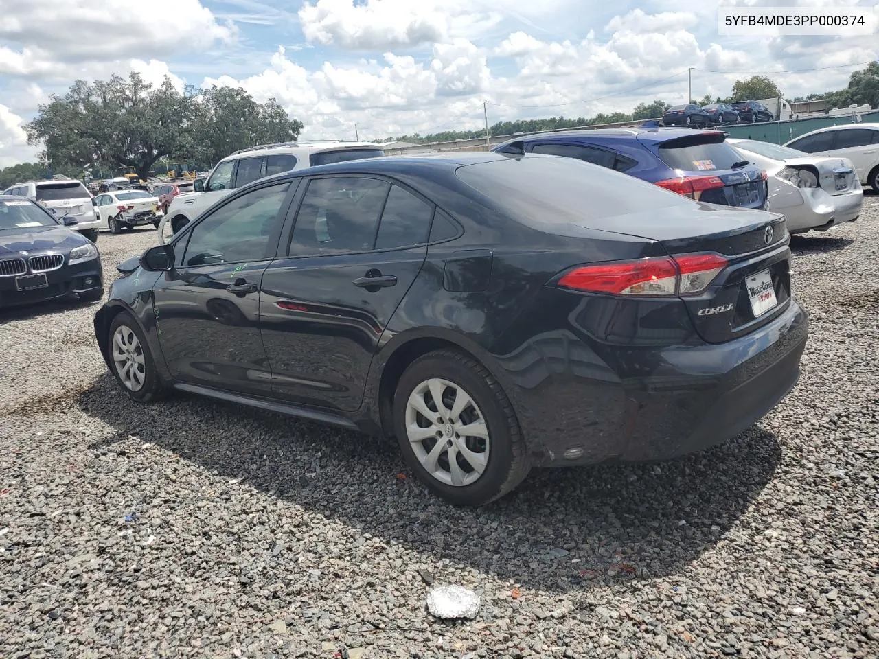 2023 Toyota Corolla Le VIN: 5YFB4MDE3PP000374 Lot: 71196614