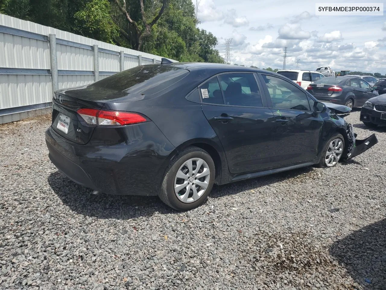 2023 Toyota Corolla Le VIN: 5YFB4MDE3PP000374 Lot: 71196614