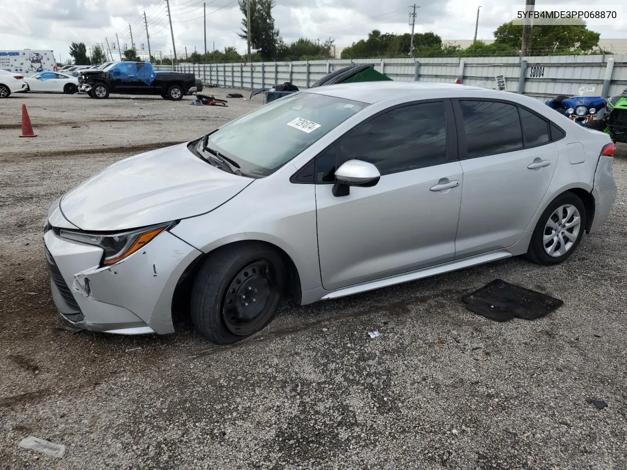 2023 Toyota Corolla Le VIN: 5YFB4MDE3PP068870 Lot: 71291074