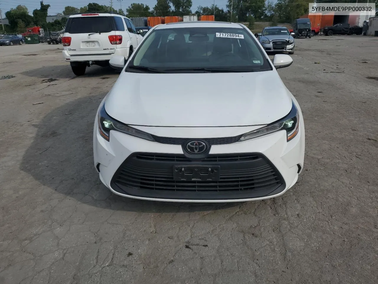 2023 Toyota Corolla Le VIN: 5YFB4MDE9PP000332 Lot: 71728894