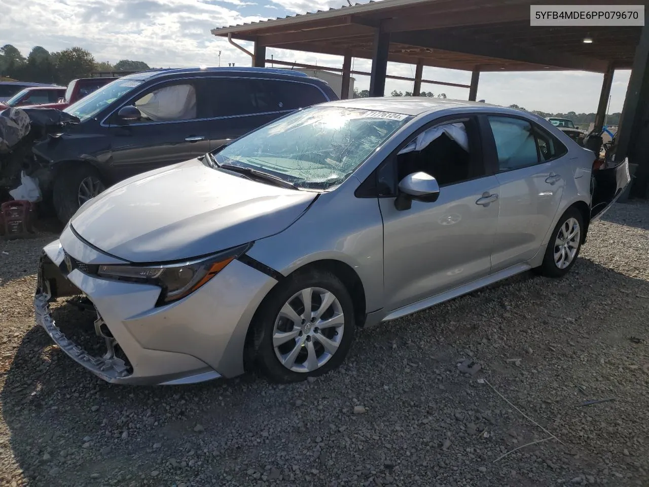 2023 Toyota Corolla Le VIN: 5YFB4MDE6PP079670 Lot: 71776124