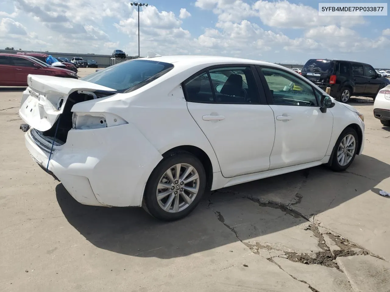 2023 Toyota Corolla Le VIN: 5YFB4MDE7PP033877 Lot: 71936684