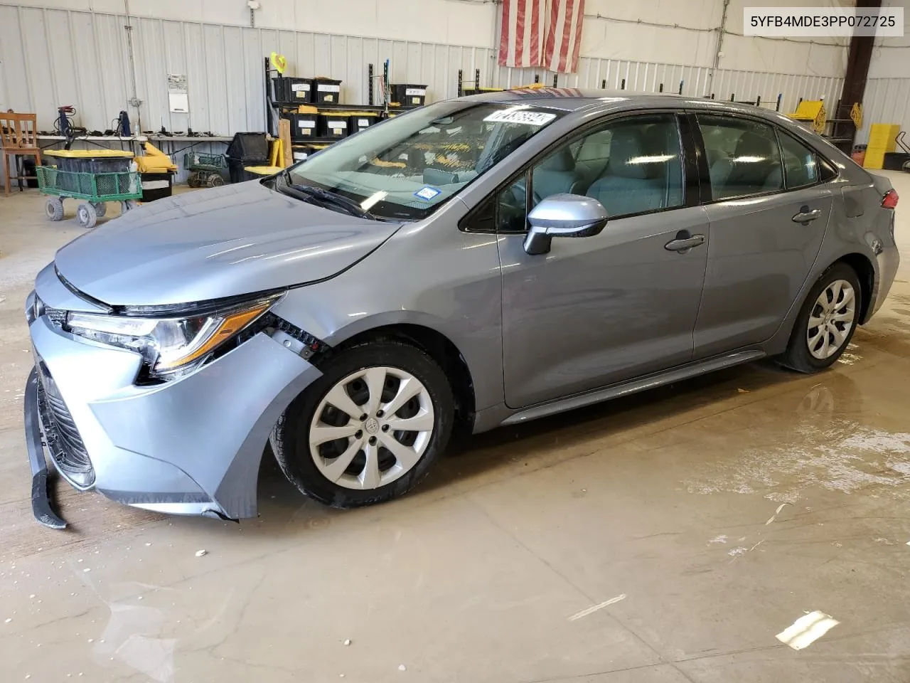 2023 Toyota Corolla Le VIN: 5YFB4MDE3PP072725 Lot: 72136594