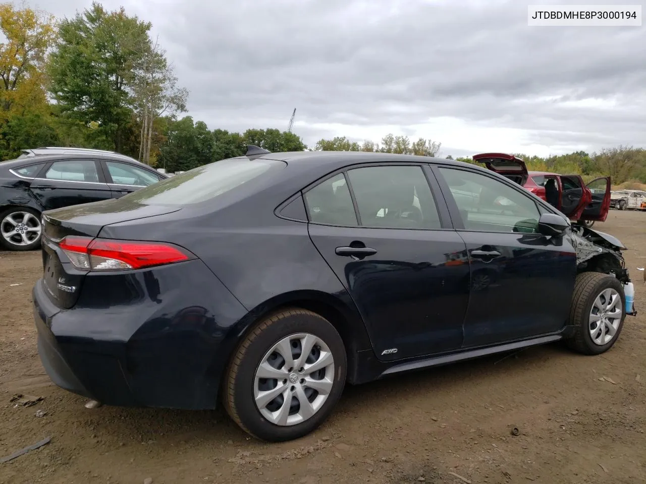 2023 Toyota Corolla Le VIN: JTDBDMHE8P3000194 Lot: 72237424