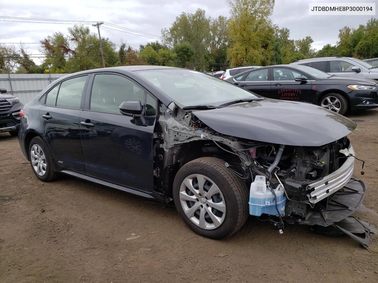 2023 Toyota Corolla Le VIN: JTDBDMHE8P3000194 Lot: 72237424