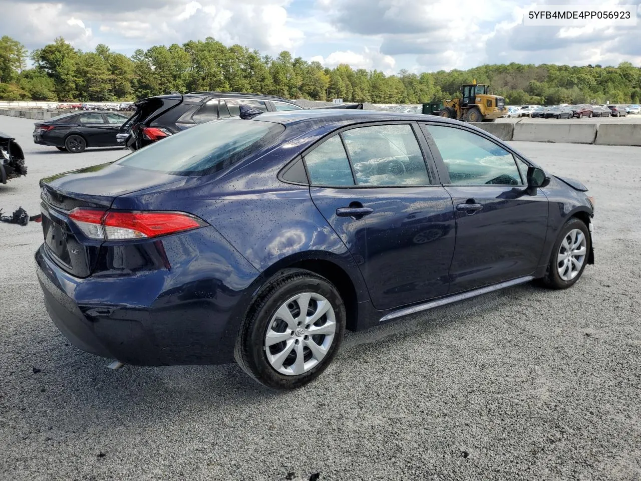 2023 Toyota Corolla Le VIN: 5YFB4MDE4PP056923 Lot: 72260834