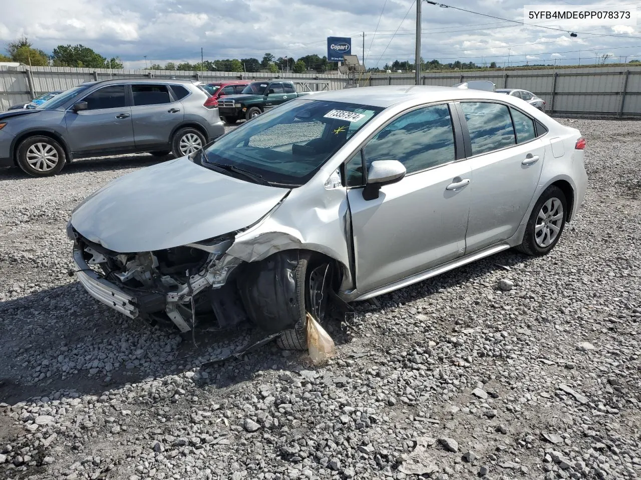 2023 Toyota Corolla Le VIN: 5YFB4MDE6PP078373 Lot: 73357974