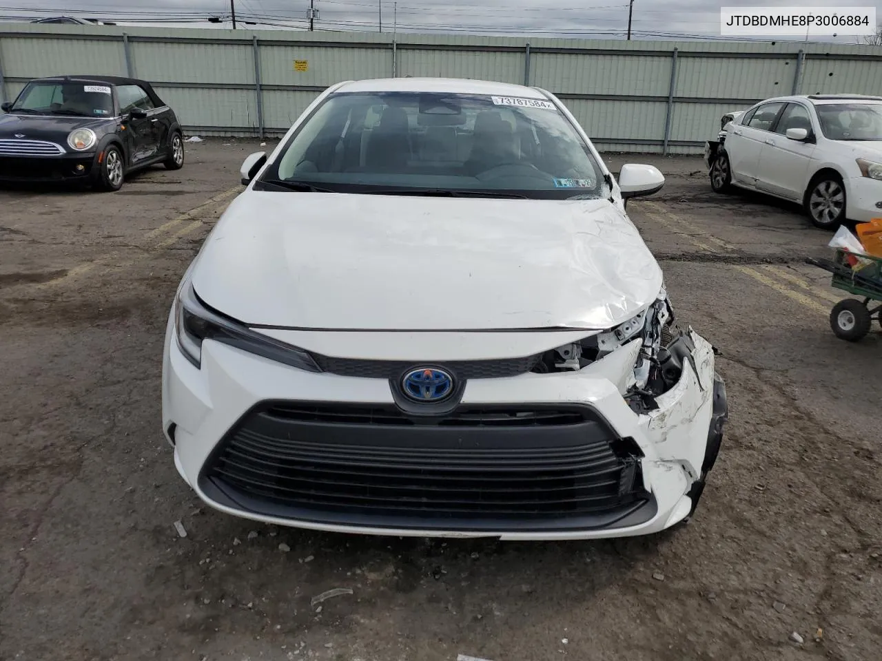 2023 Toyota Corolla Le VIN: JTDBDMHE8P3006884 Lot: 73787584