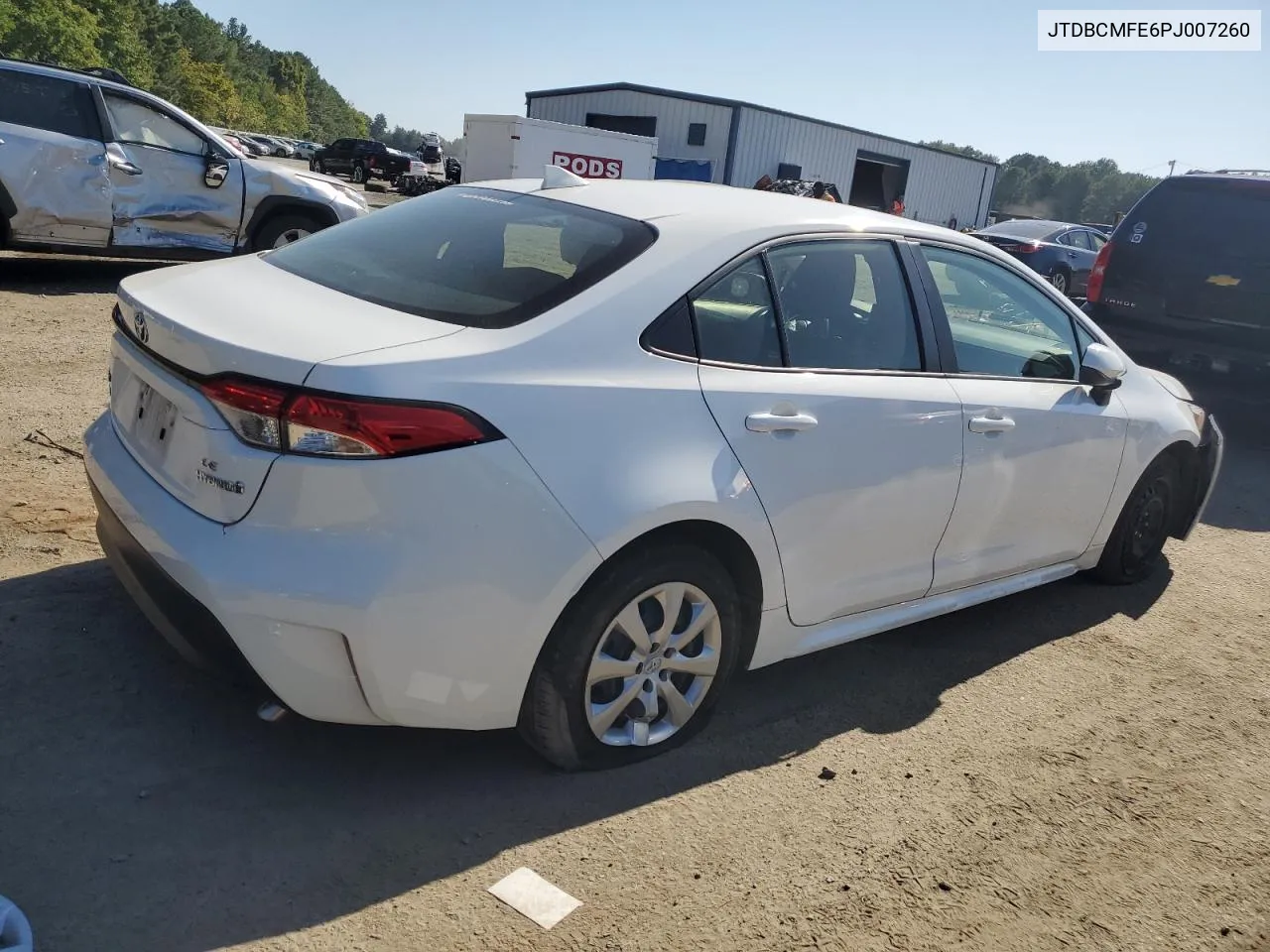 2023 Toyota Corolla Le VIN: JTDBCMFE6PJ007260 Lot: 73937344