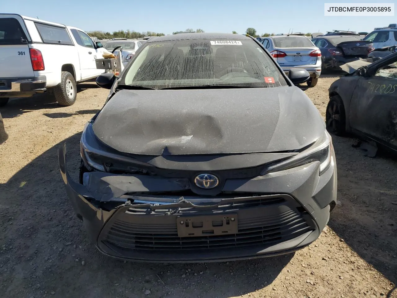 2023 Toyota Corolla Le VIN: JTDBCMFE0P3005895 Lot: 74608424