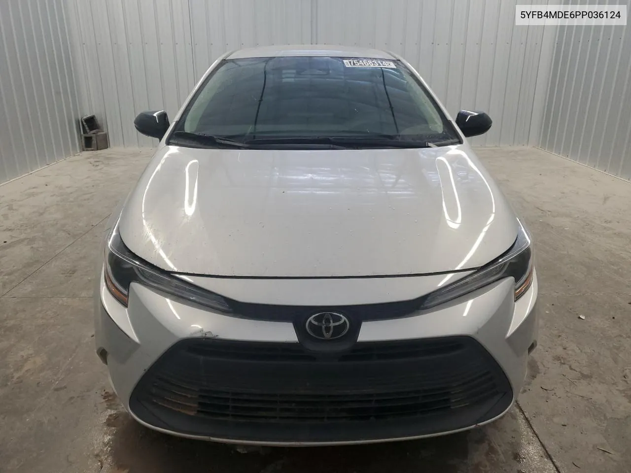 2023 Toyota Corolla Le VIN: 5YFB4MDE6PP036124 Lot: 75468314