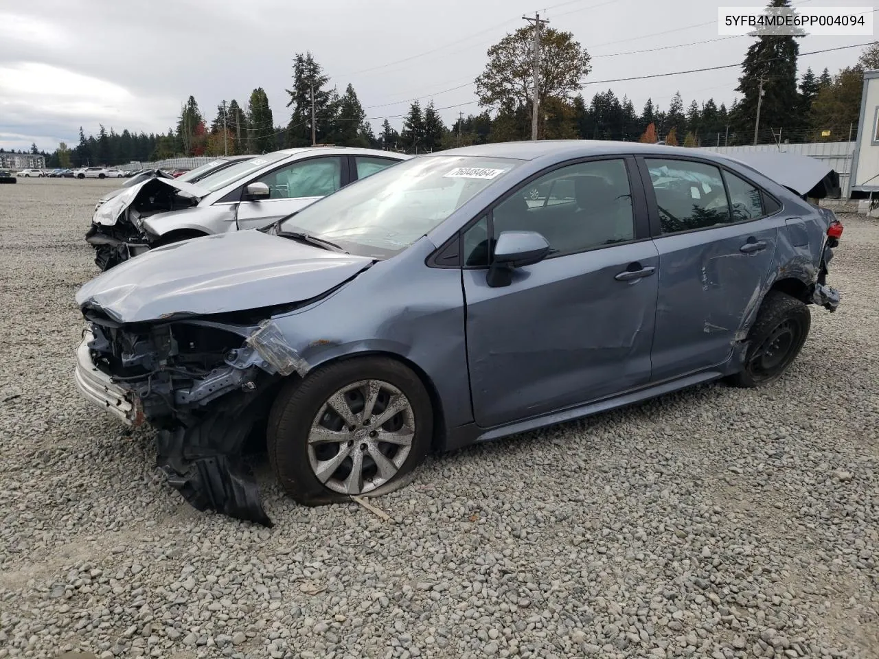 2023 Toyota Corolla Le VIN: 5YFB4MDE6PP004094 Lot: 76048464