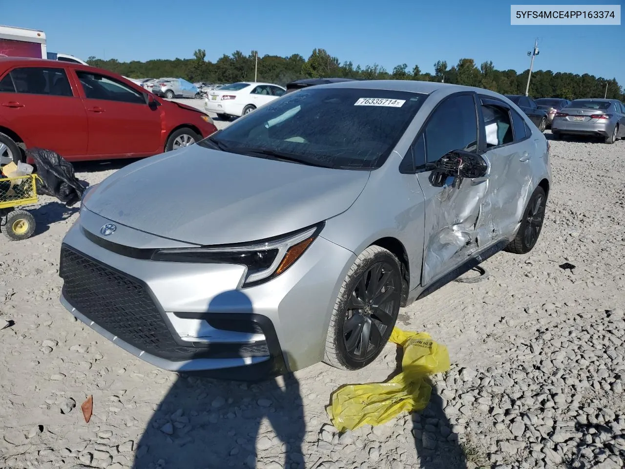 2023 Toyota Corolla Se VIN: 5YFS4MCE4PP163374 Lot: 76335714