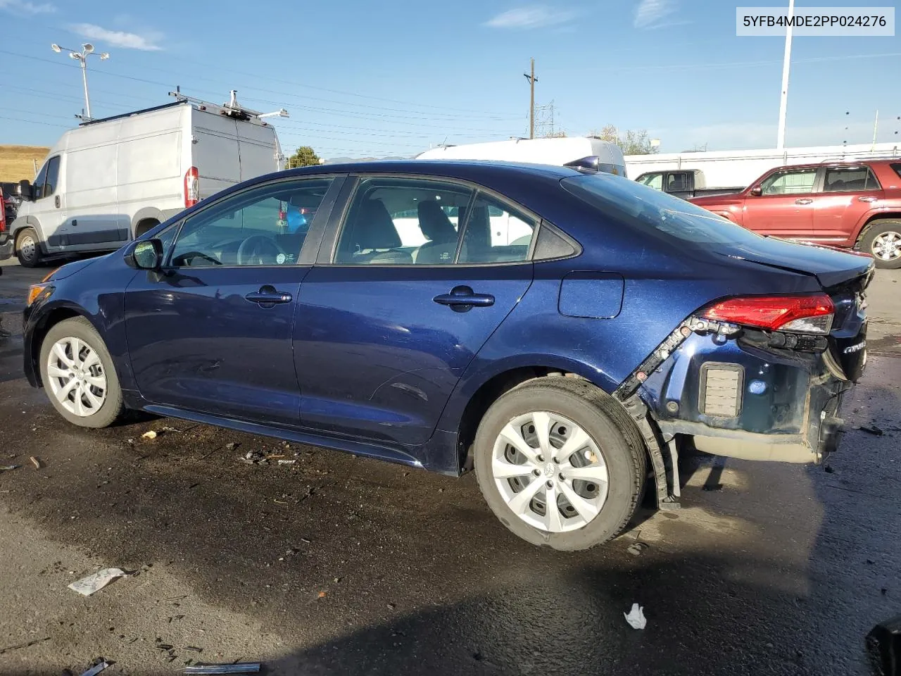 2023 Toyota Corolla Le VIN: 5YFB4MDE2PP024276 Lot: 76794034