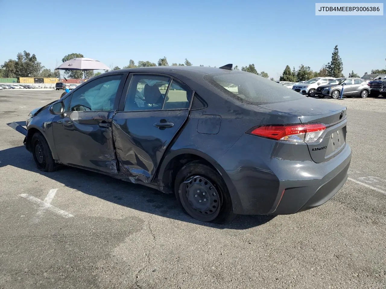 2023 Toyota Corolla Le VIN: JTDB4MEE8P3006386 Lot: 77090014