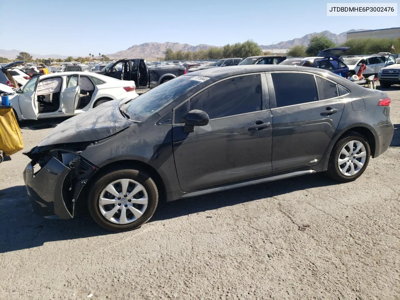 2023 Toyota Corolla Le VIN: JTDBDMHE6P3002476 Lot: 77819644