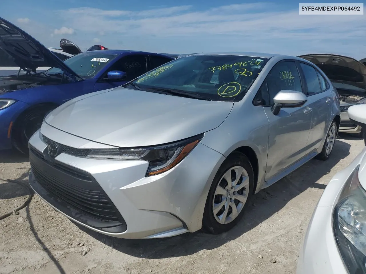 2023 Toyota Corolla Le VIN: 5YFB4MDEXPP064492 Lot: 77849824