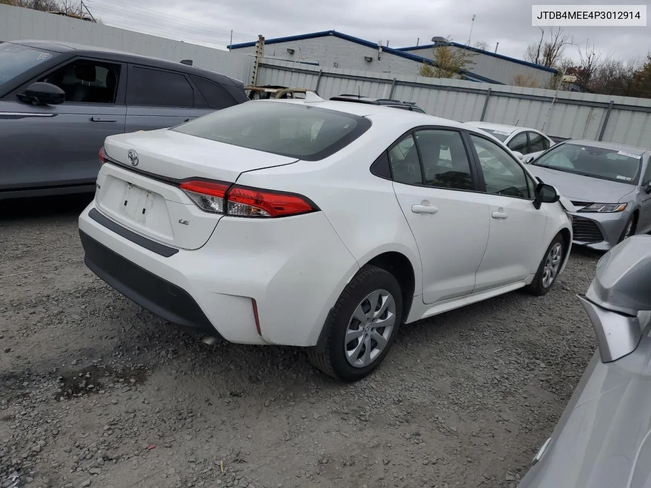 2023 Toyota Corolla Le VIN: JTDB4MEE4P3012914 Lot: 77944204