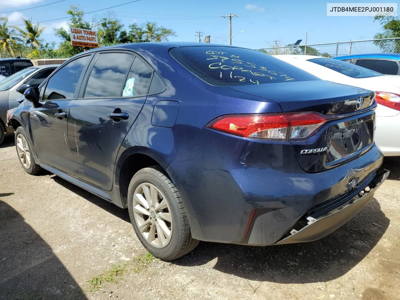 2023 Toyota Corolla Le VIN: JTDB4MEE2PJ001180 Lot: 78038244