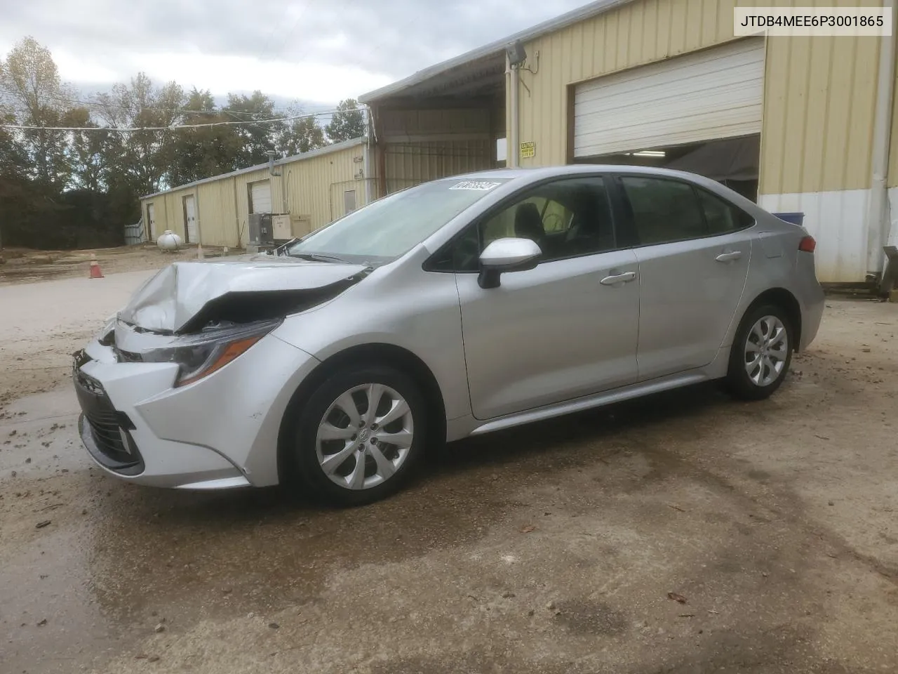 2023 Toyota Corolla Le VIN: JTDB4MEE6P3001865 Lot: 78166994