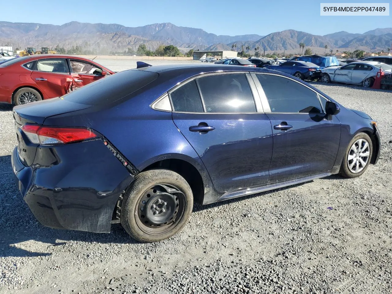 2023 Toyota Corolla Le VIN: 5YFB4MDE2PP047489 Lot: 78283524