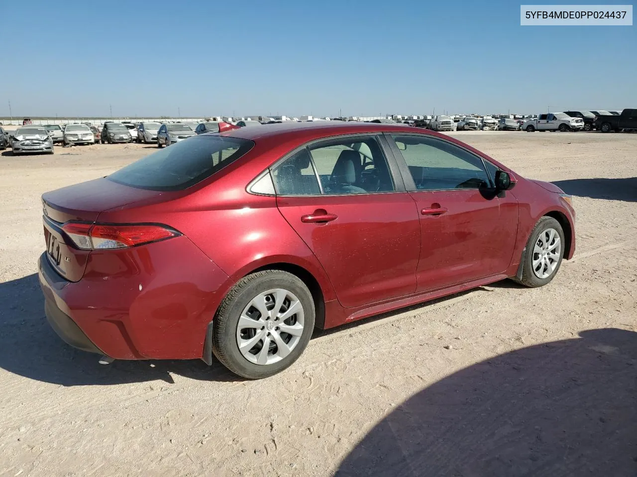 2023 Toyota Corolla Le VIN: 5YFB4MDE0PP024437 Lot: 78362234