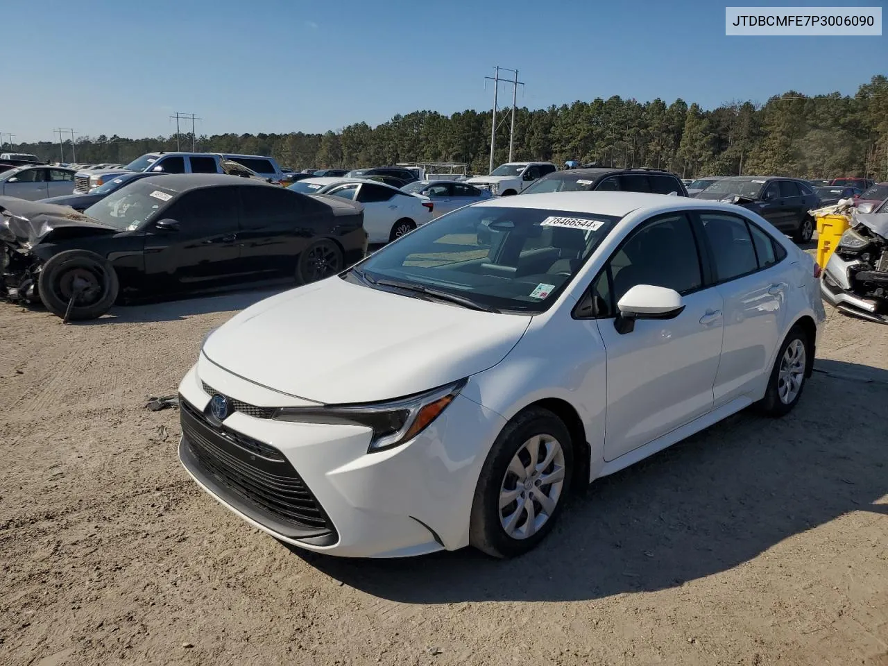 2023 Toyota Corolla Le VIN: JTDBCMFE7P3006090 Lot: 78466544