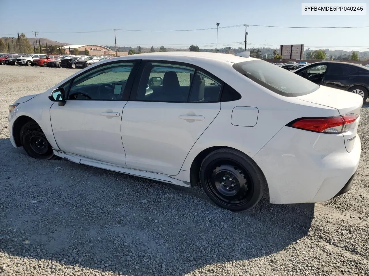 2023 Toyota Corolla Le VIN: 5YFB4MDE5PP040245 Lot: 78954774