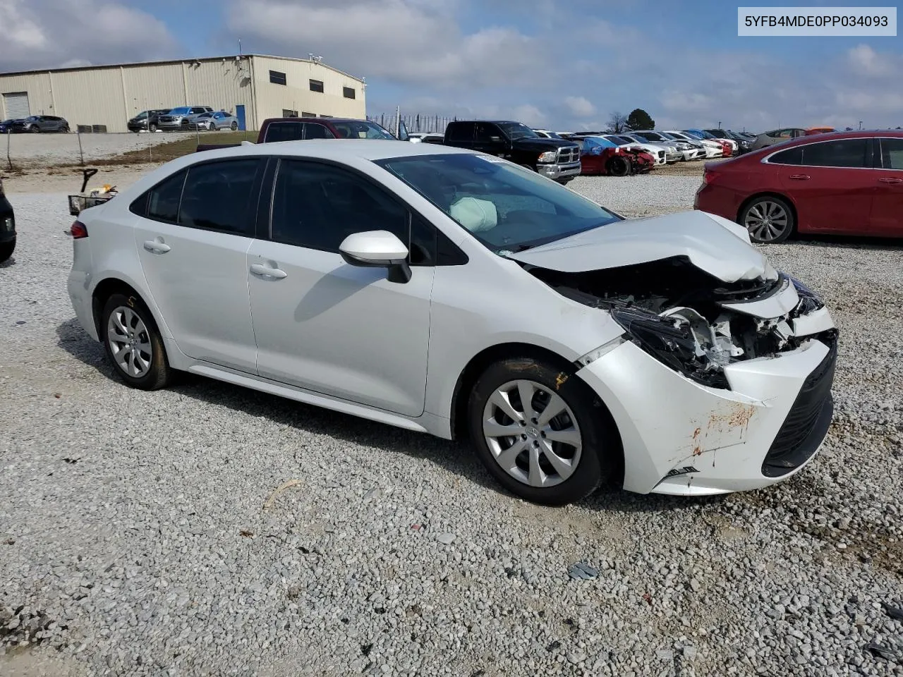 2023 Toyota Corolla Le VIN: 5YFB4MDE0PP034093 Lot: 79424904