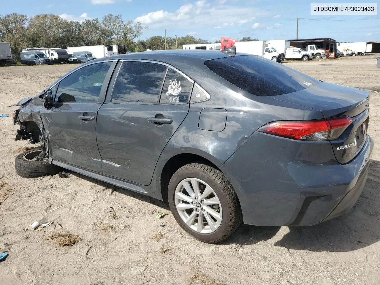 2023 Toyota Corolla Le VIN: JTDBCMFE7P3003433 Lot: 79543694