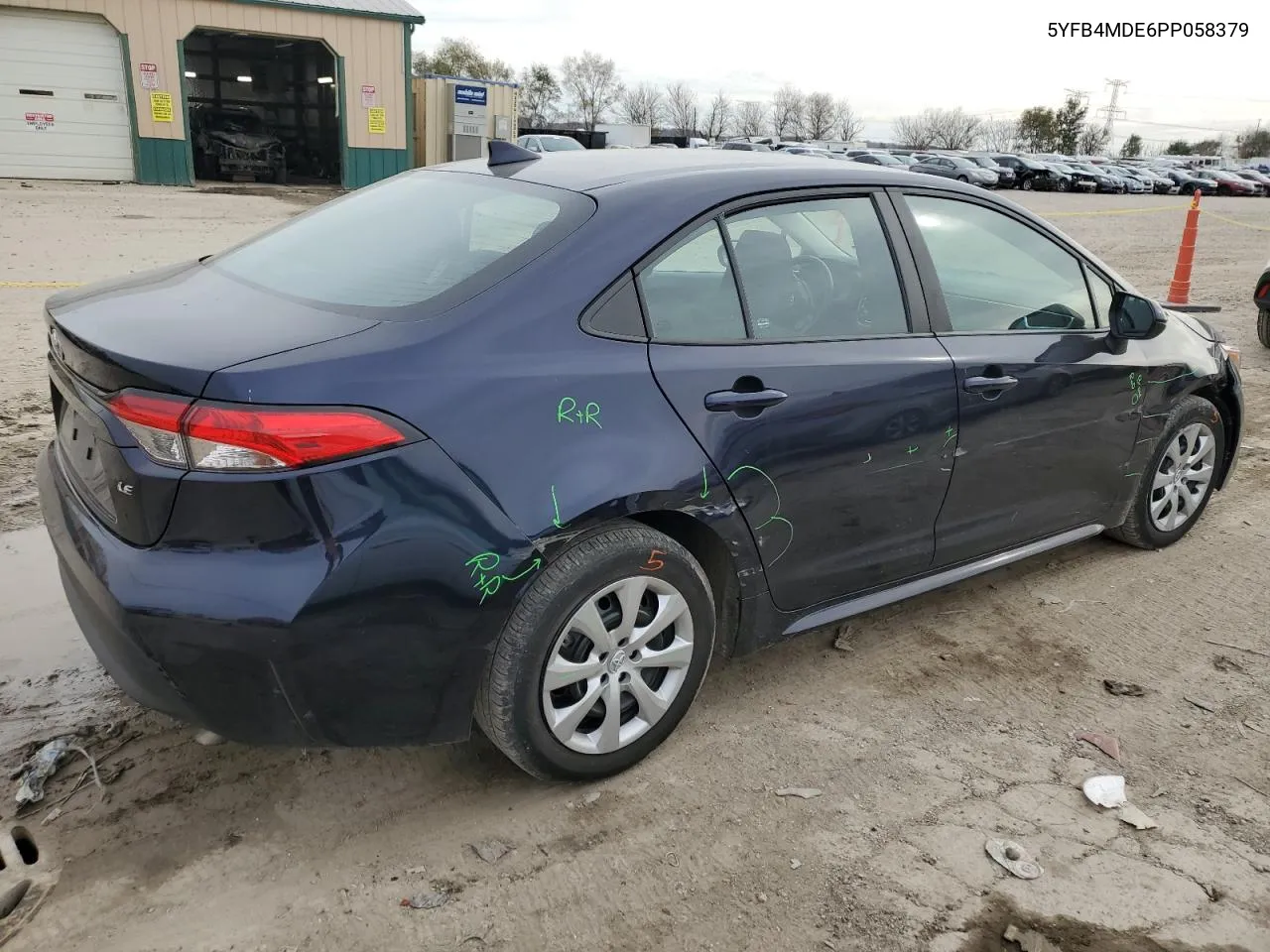 2023 Toyota Corolla Le VIN: 5YFB4MDE6PP058379 Lot: 80468764