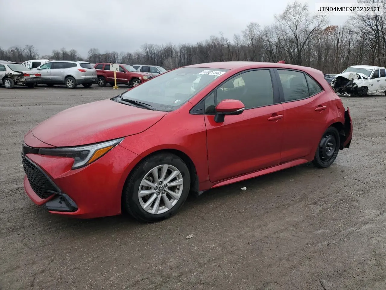 2023 Toyota Corolla Se VIN: JTND4MBE9P3212521 Lot: 80661184