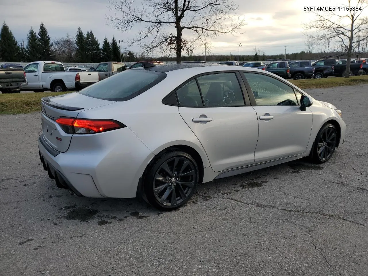 2023 Toyota Corolla Xse VIN: 5YFT4MCE5PP155384 Lot: 81276314