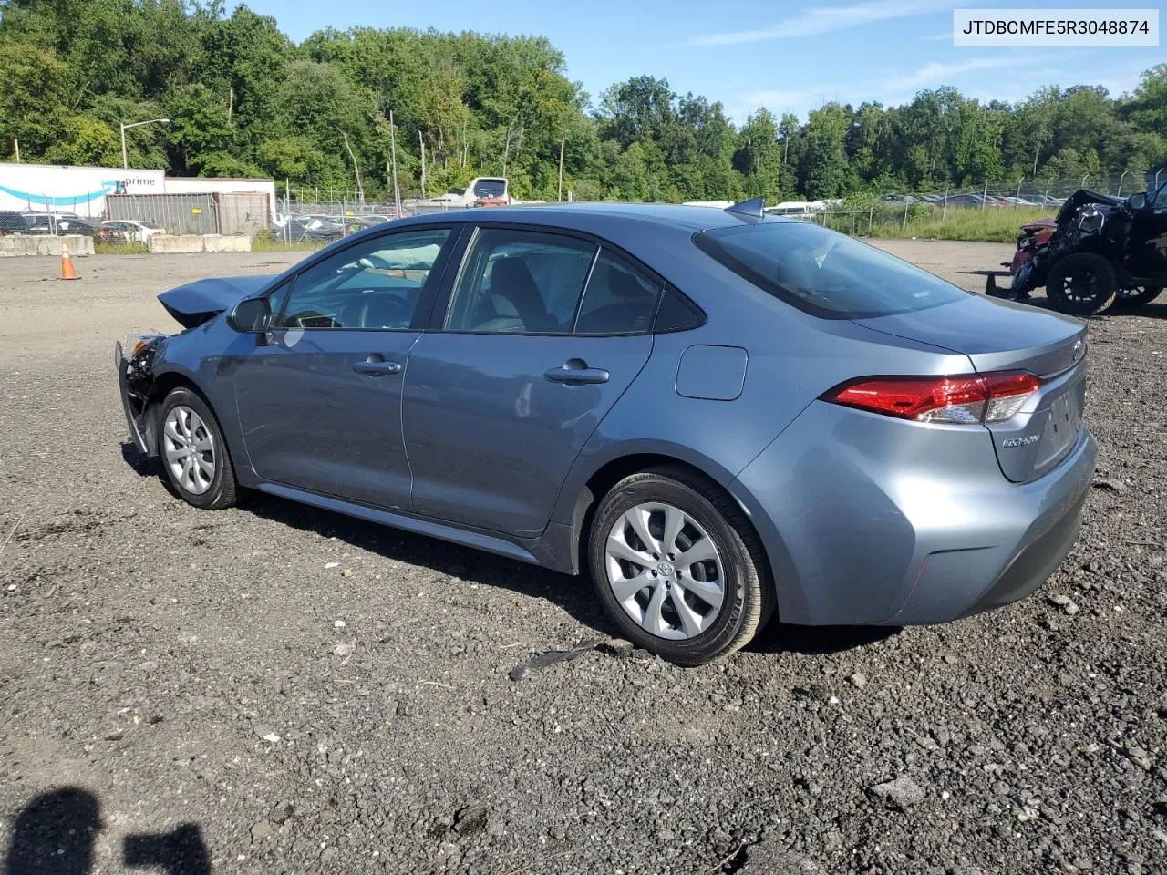 2024 Toyota Corolla Le VIN: JTDBCMFE5R3048874 Lot: 70054774