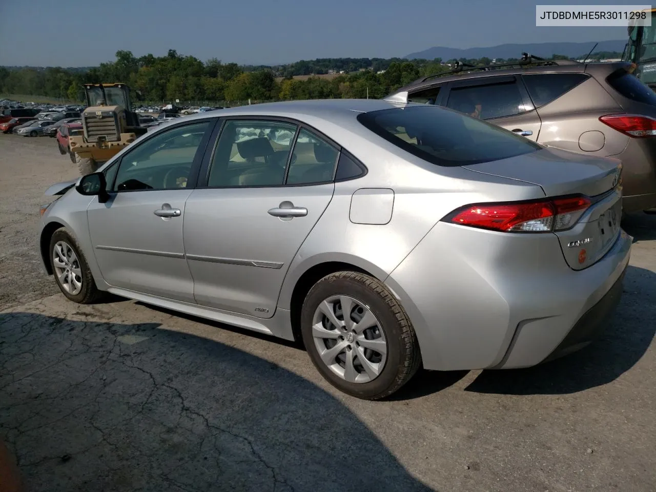 2024 Toyota Corolla Le VIN: JTDBDMHE5R3011298 Lot: 70997404