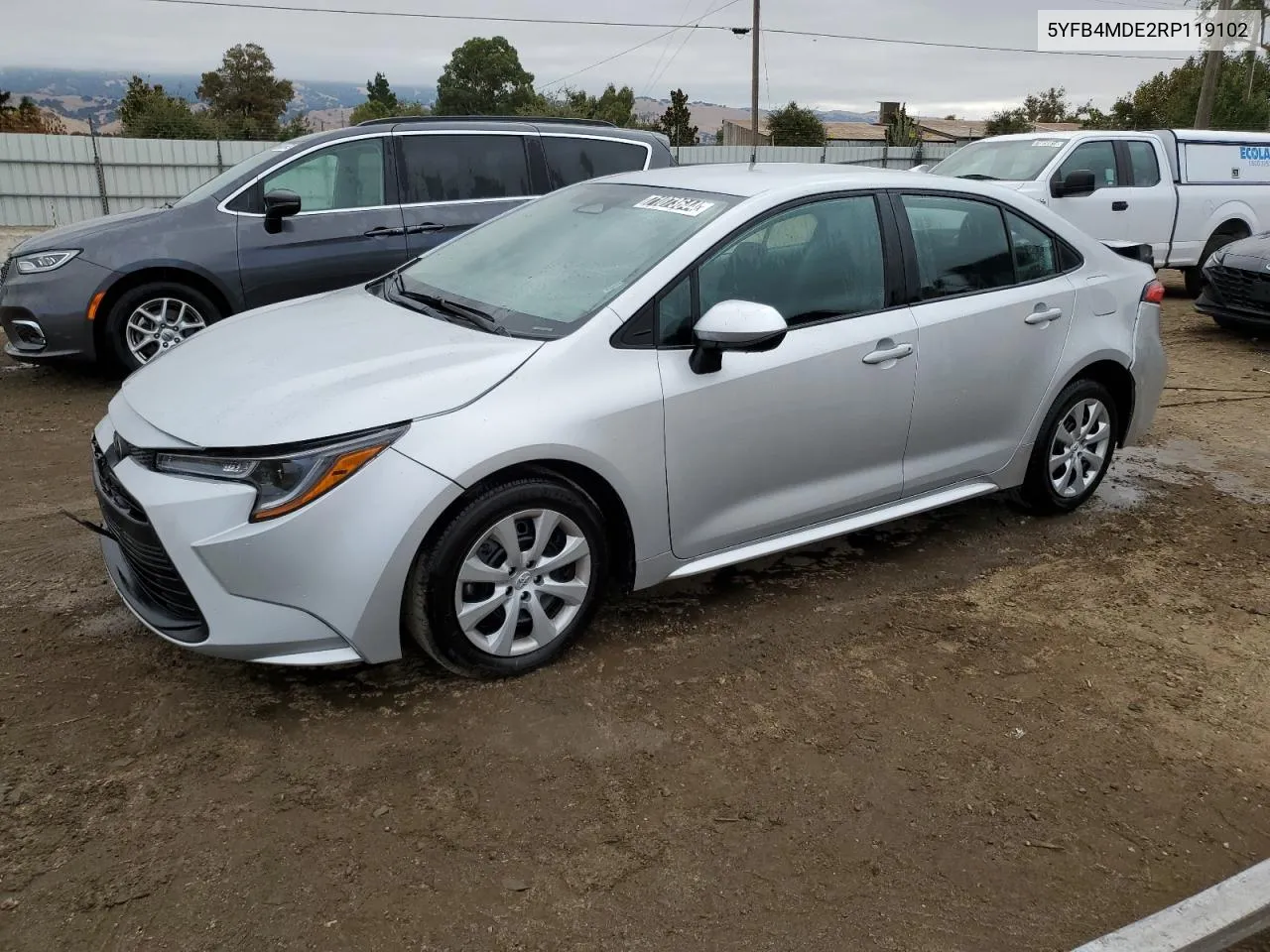 2024 Toyota Corolla Le VIN: 5YFB4MDE2RP119102 Lot: 71073644