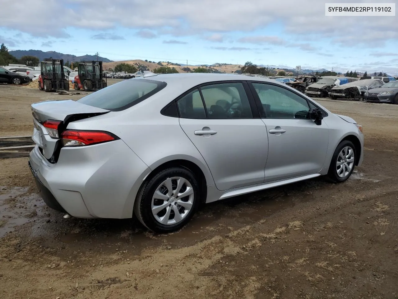 2024 Toyota Corolla Le VIN: 5YFB4MDE2RP119102 Lot: 71073644