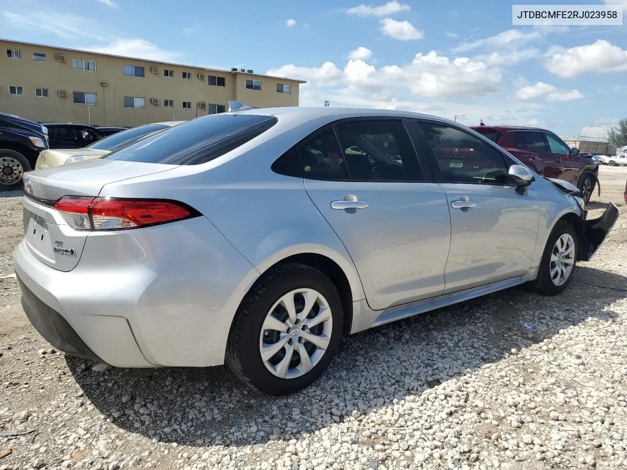 2024 Toyota Corolla Le VIN: JTDBCMFE2RJ023958 Lot: 72337114