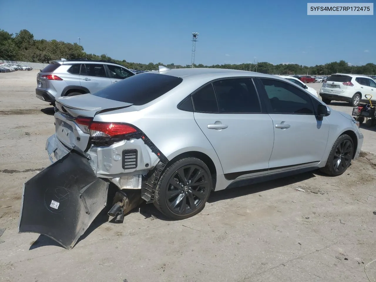 2024 Toyota Corolla Se VIN: 5YFS4MCE7RP172475 Lot: 72431104