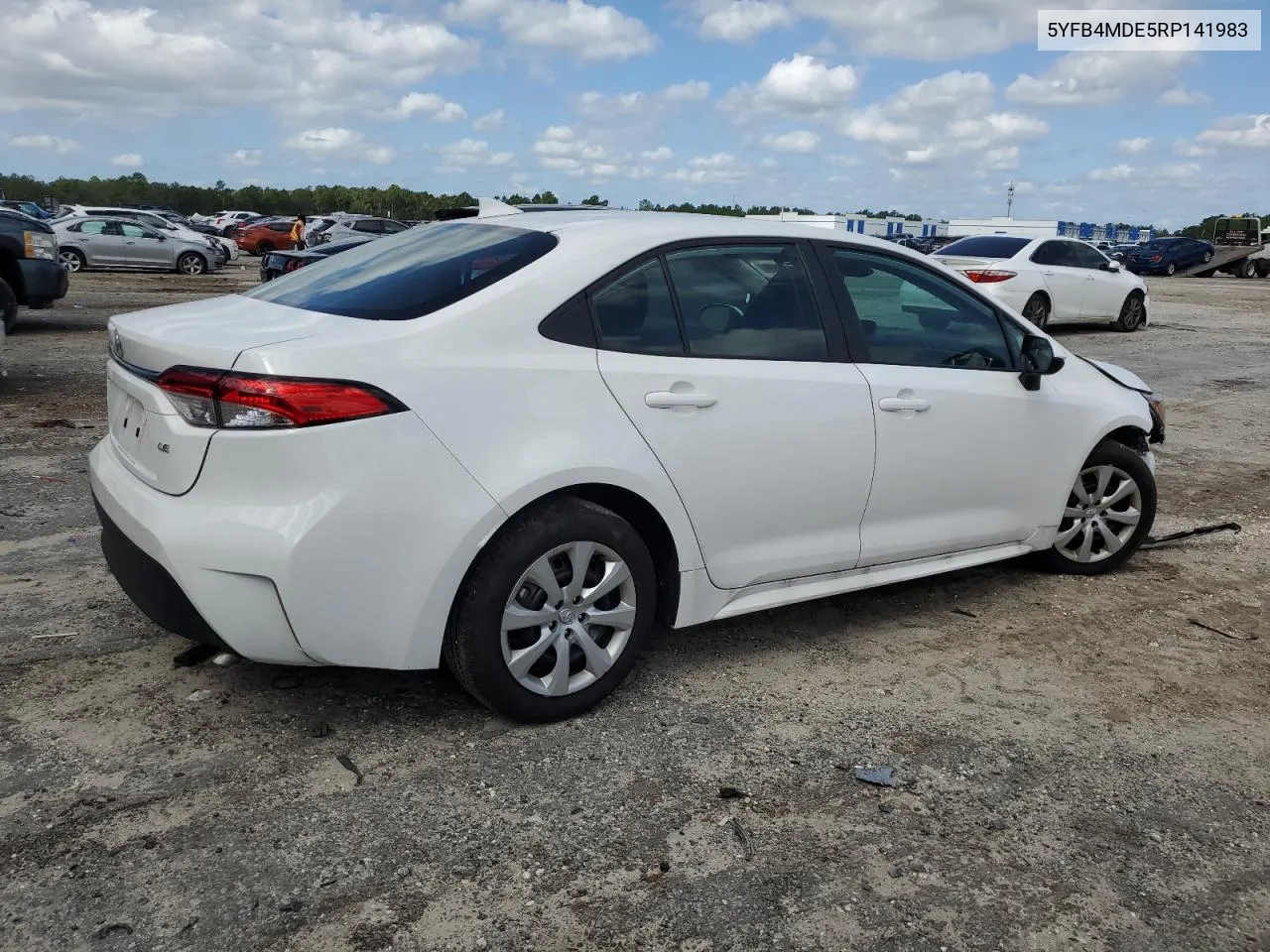 2024 Toyota Corolla Le VIN: 5YFB4MDE5RP141983 Lot: 75621584