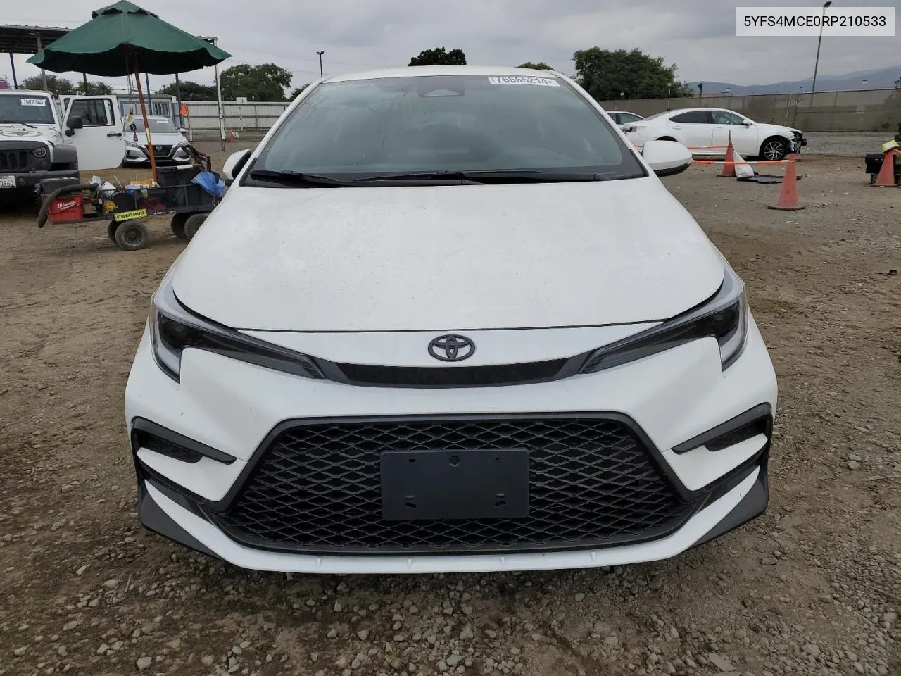 2024 Toyota Corolla Se VIN: 5YFS4MCE0RP210533 Lot: 76555214